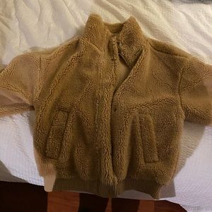 Alo yoga Carmel Sherpa varsity jacket